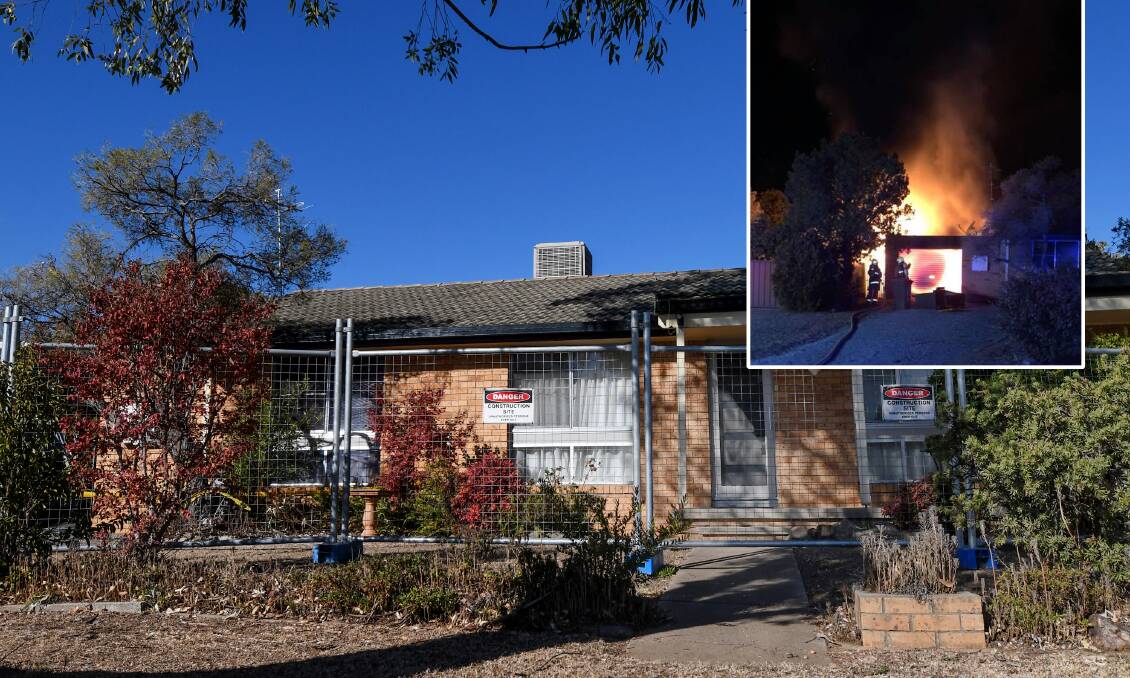 Police probe: This fire in a house off McGregor Street in Coledale on May 16 is under investigation. Photo: Gareth Gardner and Fire and Rescue NSW