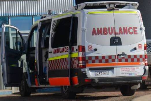 Multiple ambulances were deployed to the crash near Tamworth on Monday. Picture from file