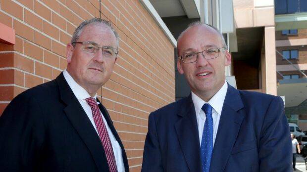 New legislation: Opposition health spokesman Walt Secord, left, with NSW Labor leader Luke Foley.