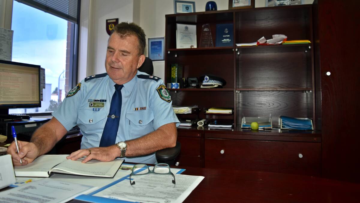 He's the commander of the local force for Oxley Police District. 