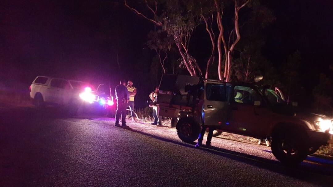 On patrol: The blitz involved rural crime officers, who were backed by the NSW DPI's Game Licensing Unit, and was triggered by a string of recent reports of illegal hunting in the Bundarra and Barraba areas. Photos: NSW Police