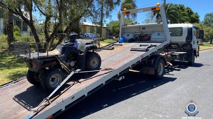 Charges: The goods seized during a raid on December 8 by rural crime officers in Moree. Photo: NSW Police