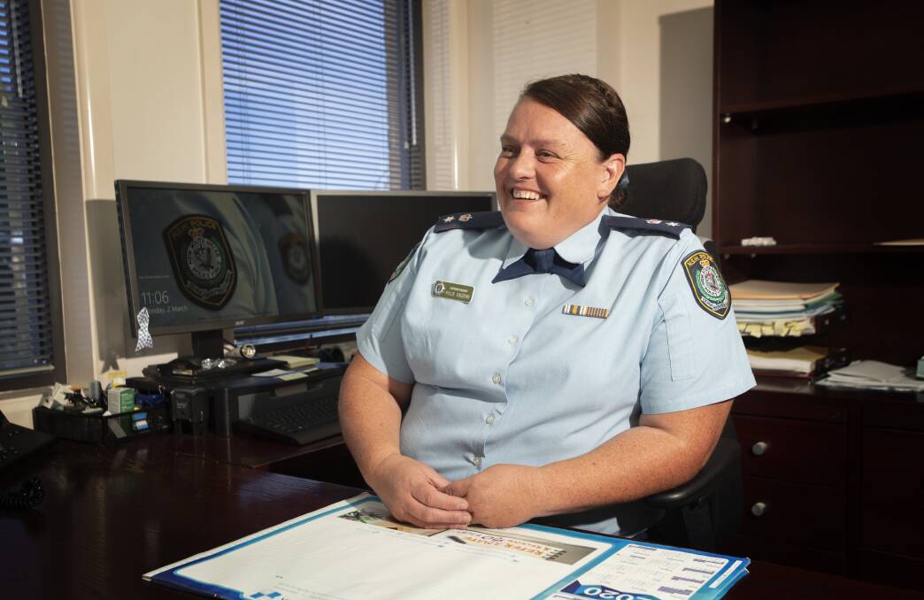 Head of the force: Tamworth's Superintendent Kylie Endemi has taken the reins of the Oxley Police District - the first-ever woman to hold the top job in the local policing area. Photo: Peter Hardin 020320PHB023