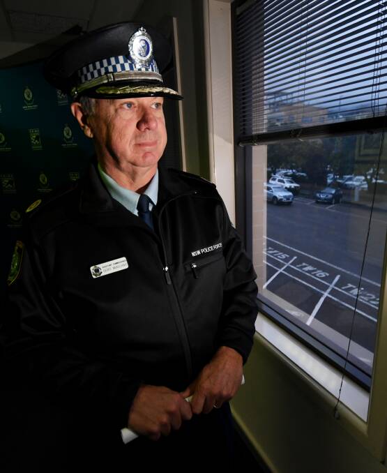 Top cop's warning: NSW Police Assistant Commissioner Geoff McKechnie has issued a warning to potential drug dealers in Tamworth. Photo: Gareth Gardner 040619GGA0107
