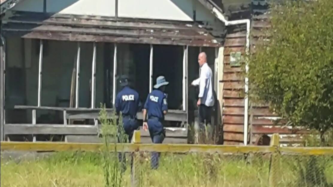 POLICE PROBE: Strike Force Annan detectives and specialist officers comb an Armidale property after fresh evidence came to light this year. Mr Rummery said he used to work at the property in the 1990s.