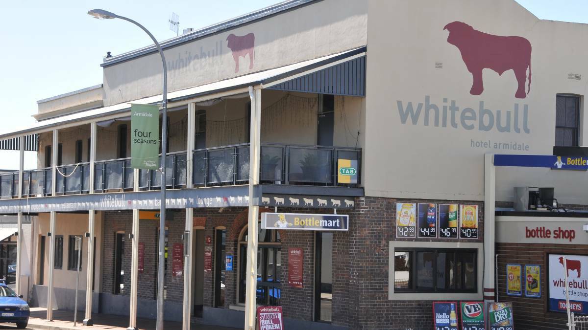 Targeted: The Whitebull Hotel was the scene of the attempted armed robbery on Monday night. Photo: File