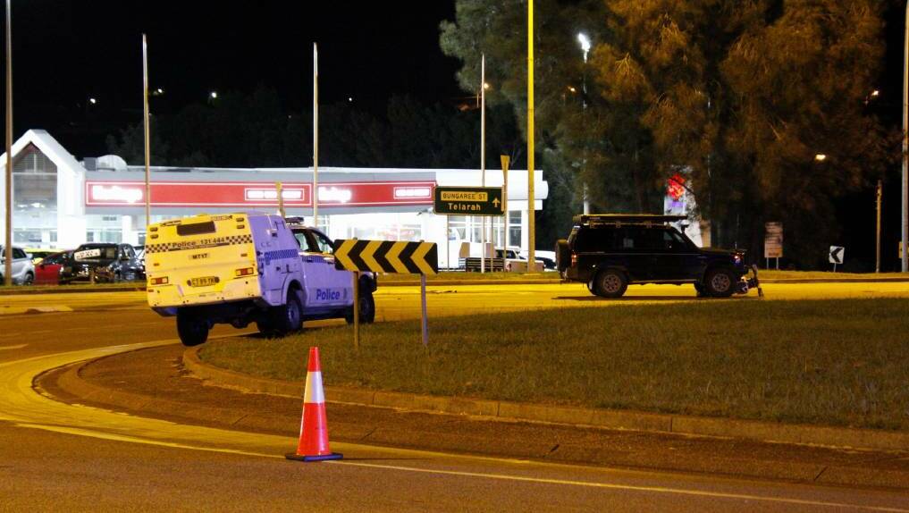 Charges laid: The scene in Maitland on the night in question. Picture: Michael John Fisher/Media Response Newcastle