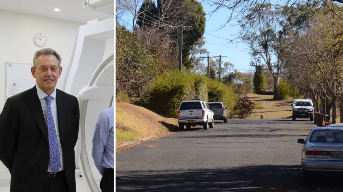 Dr James Leitch, left, was stabbed during a home invasion in Armidale on June 25 Picture file