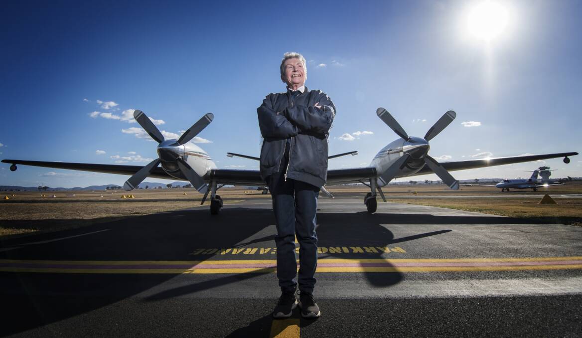 Faces of Tamworth: Judy McKenzie has clocked up 17,000 hours of flying time. Photo: Peter Hardin