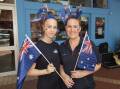 Australia Day: Zara Piper and Johanna Hemara. Photo: Peter Hardin 260120PHB002