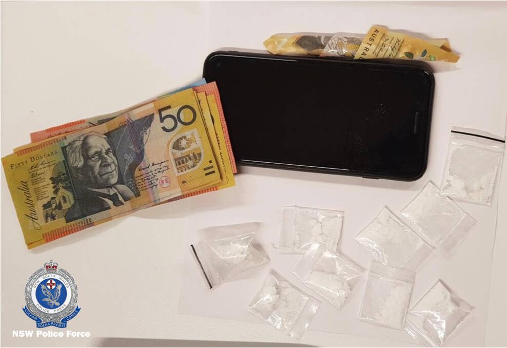 Highway haul: The goods seized in the car stop on Thursday afternoon between Warialda and Delungra by police. Photo: NSW Police