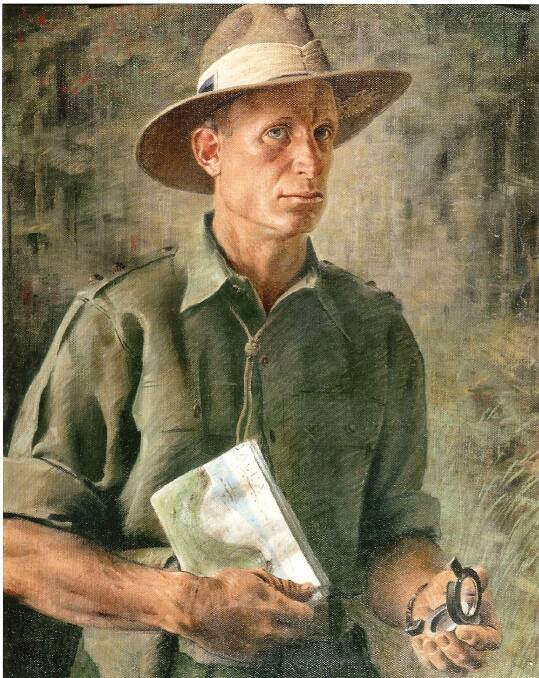 BRAVE: Noel Park DSO, a photo of his portrait which hangs in the Australian War Memorial. Photo: Supplied