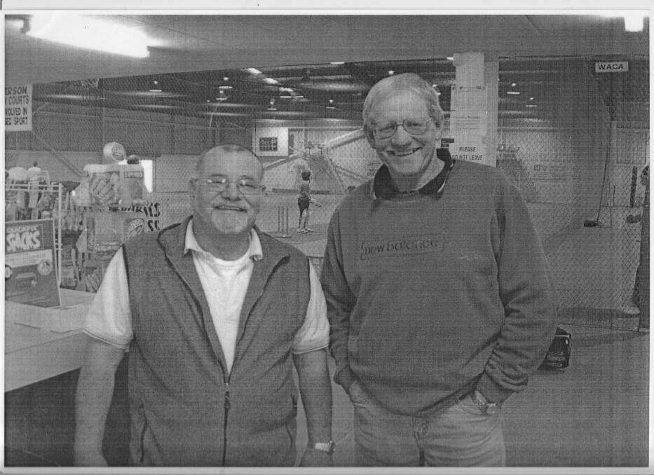 Familiar face: Ro Shelton, right, at the Tamworth Indoor Centre that he used to own and operate in Taminda. Photo: Supplied