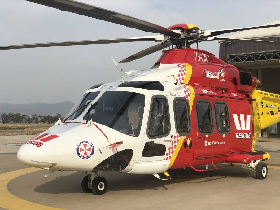 Mission: The Westpac Rescue Helicopter returns to its Tamworth base. Photo: Westpac Rescue Helicopter 