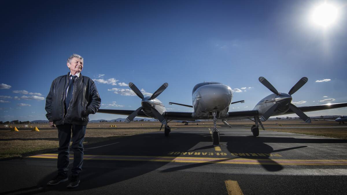 Faces of Tamworth: Judy McKenzie has flown the Cessna aircraft for much of her career. Photo: Peter Hardin