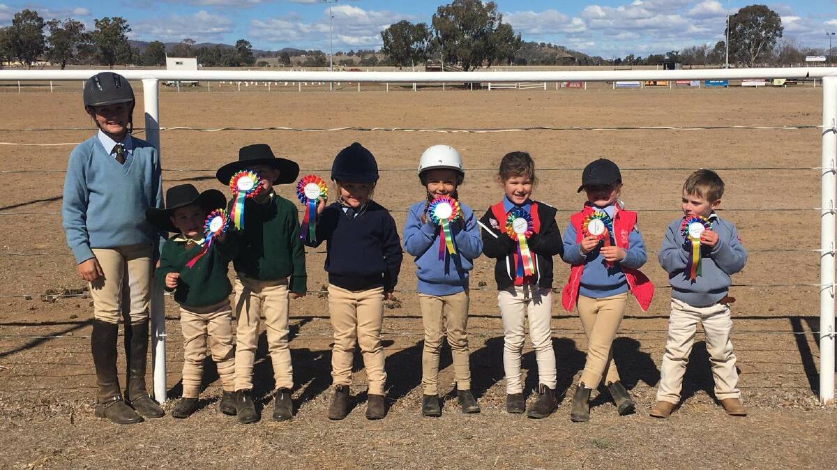 Another win: The kids at the Tamworth Junior Riding and Pony Club with their awards. The club has been given $40,000 in funding. Photo: Supplied