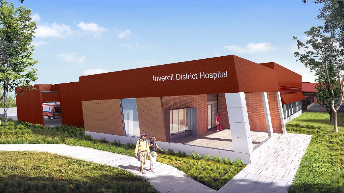 Building progresses: The redeveloped Inverell hospital is nearing completion.
