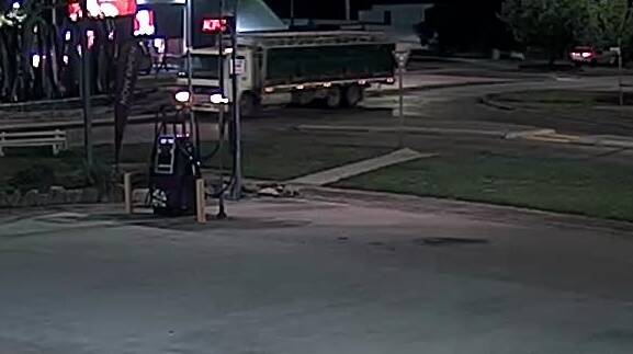 Cattle charges: The New England Rural Crime Prevention team released CCTV of this truck as part of their investigation. Photo: NSW Police