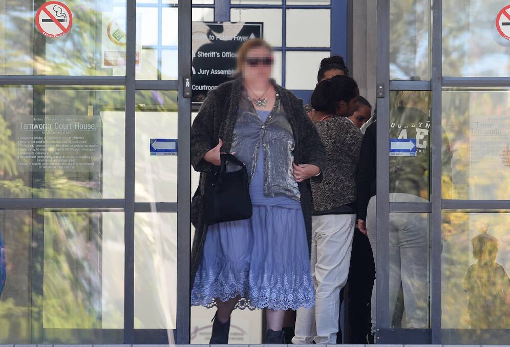 Standing trial: The 43-year-old woman, pictured outside of Tamworth Local Court, remains on conditional bail ahead of her trial. Photo: Gareth Gardner