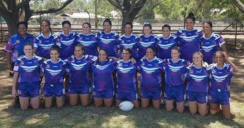 REPRESENT: The Group 19 women's nines team that competed at the Northern Country selection trials in Muswellbrook.