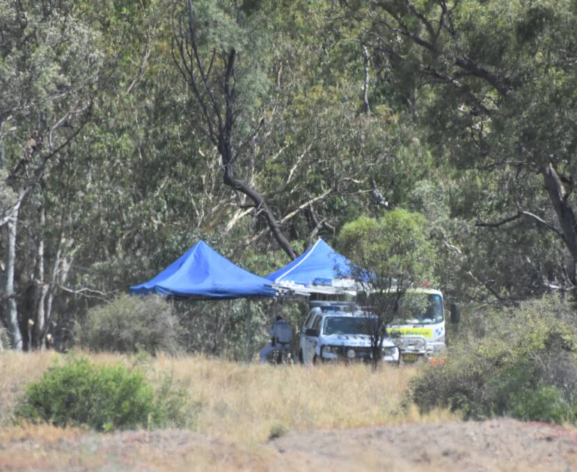 A crime scene was established on the bank of the Mehi River where the skeletal remains were found on New Year's Day.