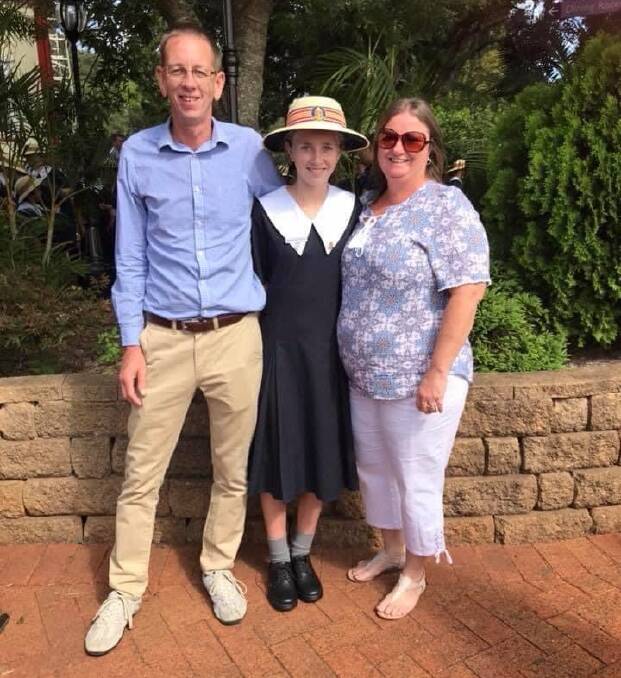 The Pearce family from Moree have been separated for the past month, as mum Natalie relocated to Queensland to be near her daughter Maddison, who attends baording school in Toowoomba, while husband Jason was stuck in Moree. Photo: supplied