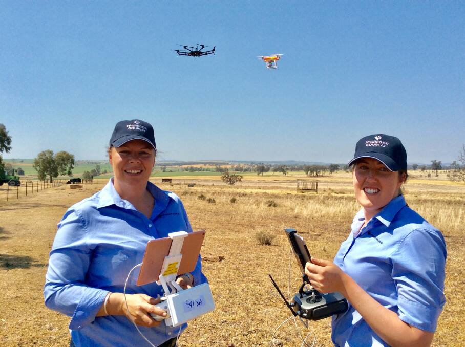 INNOVATORS: McGregor Gourlay digital ag manager Brooke Sauer and digital ag assistant Alice Clark are finalists in the Prime Super Agricultural Innovation Award for the NSW/ACT Regional Achievement and Community Awards.