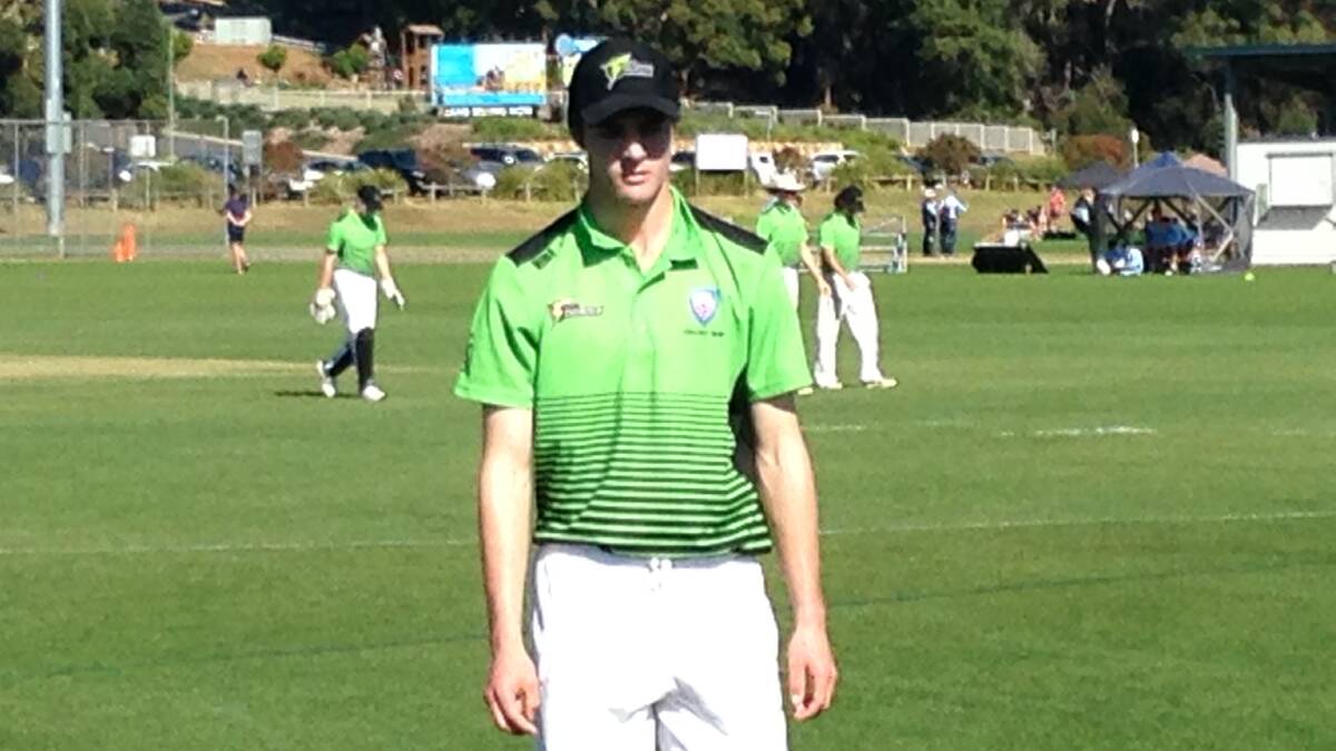 ON THE RISE: Moree's Jack Montgomery will play at the under-17 cricket nationals in October.