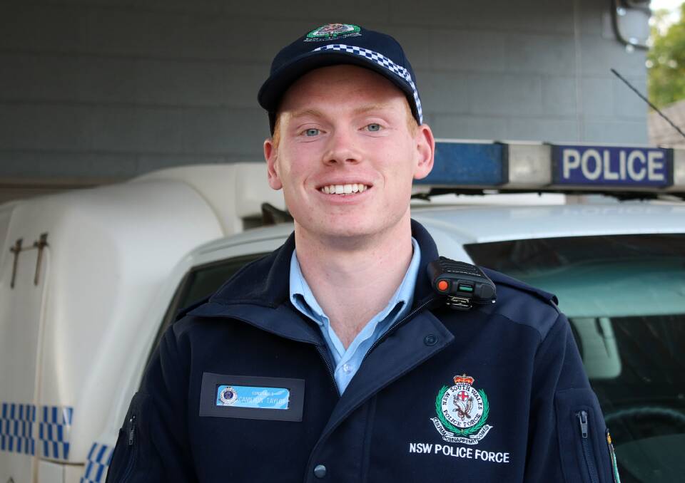 FRESH FACE: Probationary Constable Cameron Taylor hails from Tamworth and is stationed in Gunnedah.