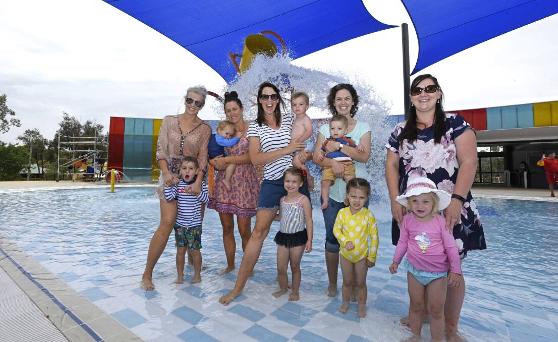 SPLASHING OUT: Gunnedah families had the chance to check out the new facilities when the NVI had a peek on Tuesday. Photo: Ben Jaffrey 20181211BJ05