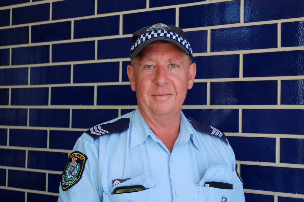 Sergeant Mark Benson will finish up at the Gunnedah police station late next week. Photo: Vanessa Hohnke