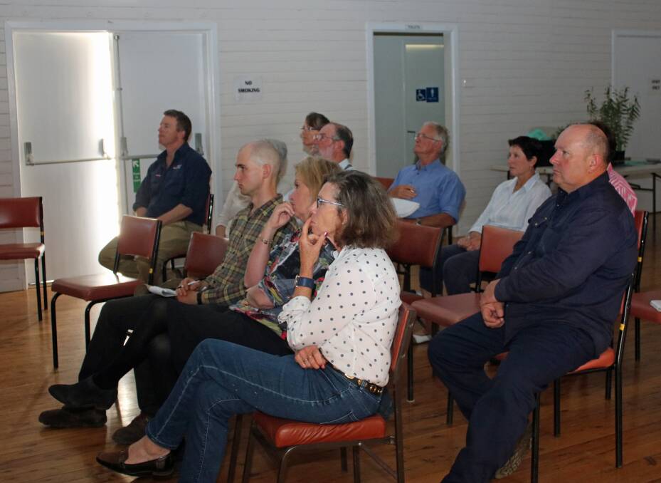 Koala enthusiasts gather to hear from Phil Spark on koala numbers.