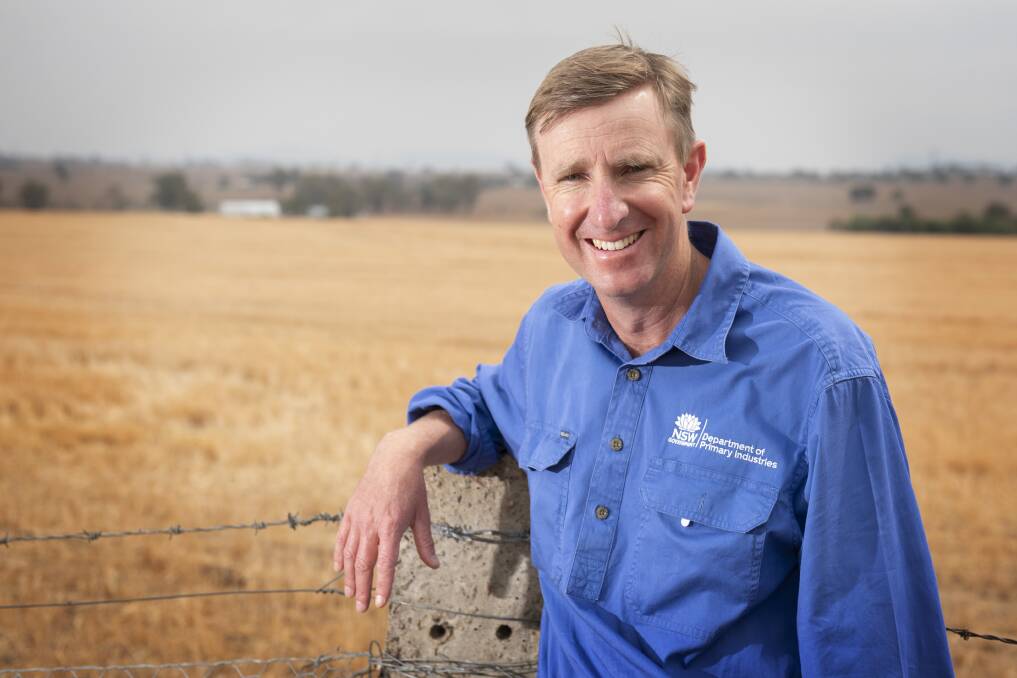WATER FOCUS: NSW DPI's Keith Pengilly says ground cover is a key factor in retaining soil moisture, particularly in the drought. Photo: Peter Hardin