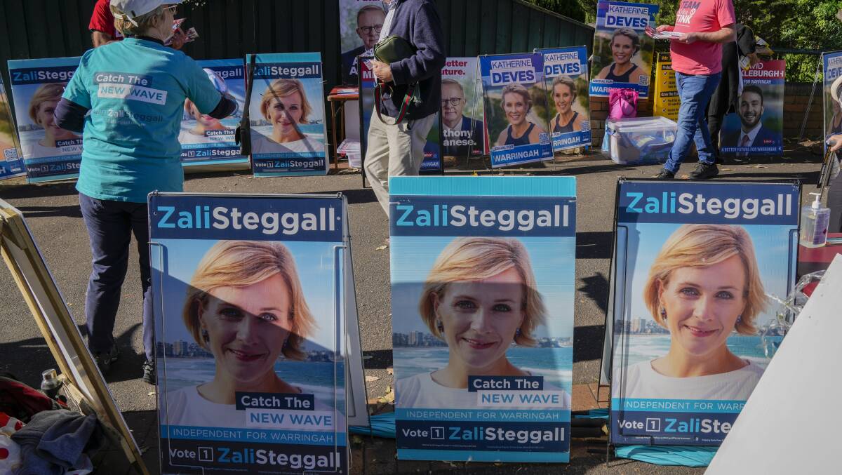 Will the success of teal independents such as Zali Steggall be long-lasting, or a protest vote that fades away by the next election? Picture: AAP