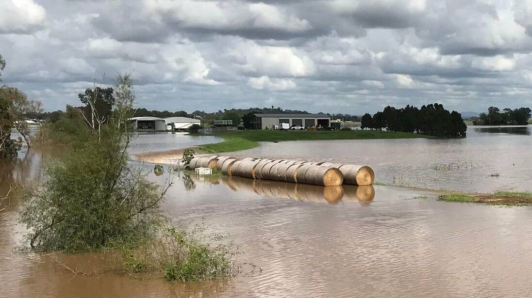 ISLAND LIFE: The Paterson River at Hinton has flooded Phoenix Park. Picture: Hunter NSW SES