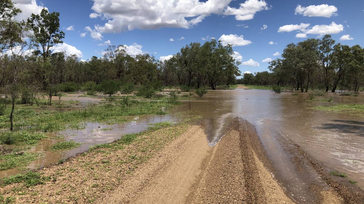Boree road flooding was from rivers being run too high. Photo: Gwydir Valley Irrigators Association 