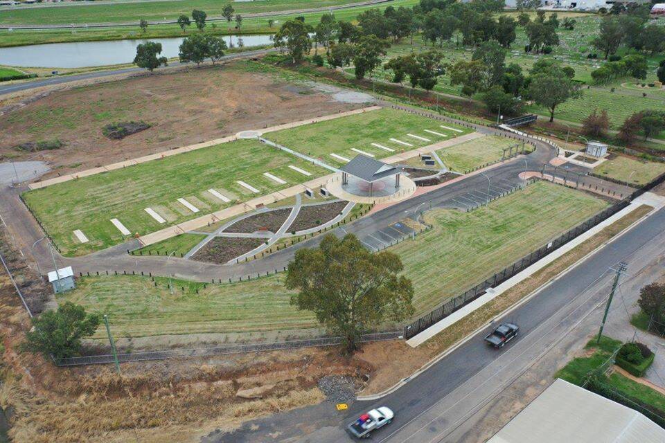TICKED OFF: After 11 months of works, the first stage of Tamworth Lawn Cemetery's expansion is now complete, kicking off a 30 year plan. Photo: Tamworth Regional Council