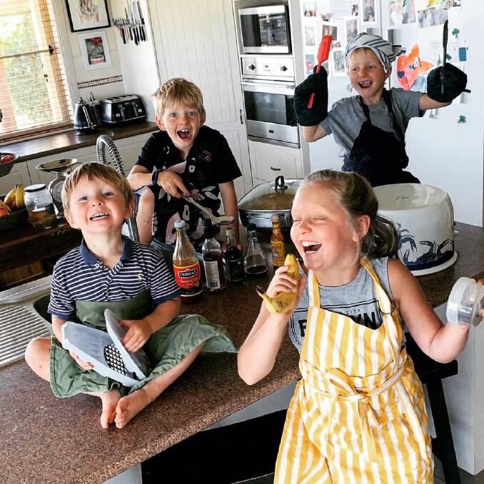 ISOLATION: The Bells, from Gunnedah, have been using COVID-19 isolation time to prepare for the Eisteddfod, competing as a family. Photo: Supplied.