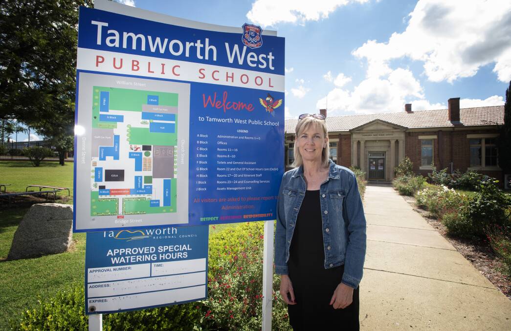 WALKING THE WALK: Tamworth West Public School principal Terrie Kay said they've had to dive head-first into 21st century learning. Photo: Peter Hardin