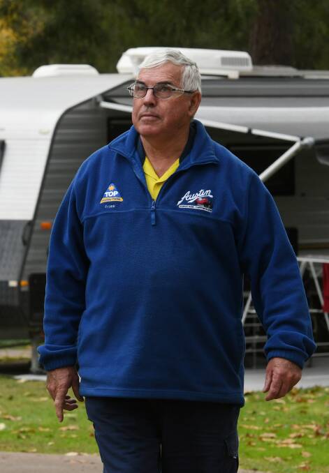 ONLY CARAVANS: Owner of Austin Tourist Park Frank Edwards said the only visitors he has were caravaners. Photo: Gareth Gardner