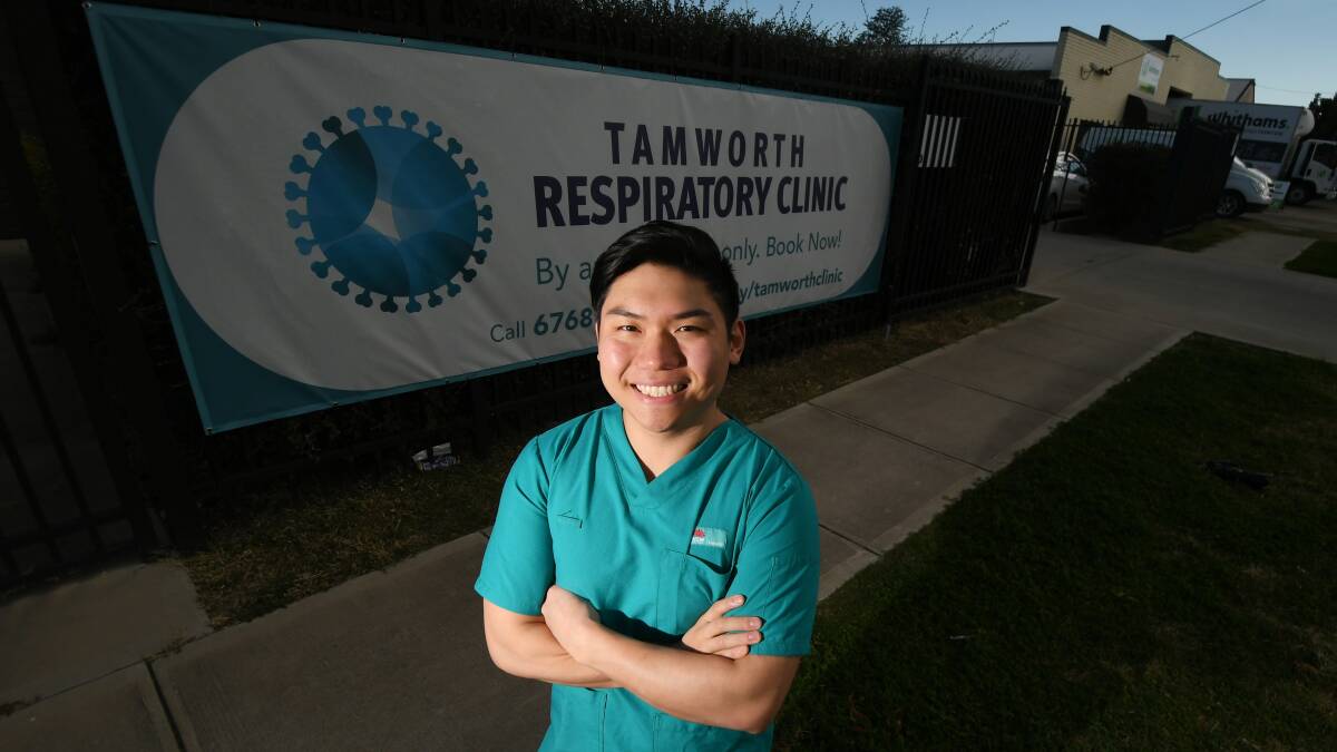 NUMBERS SOAR: Clinical Director of Tamworth Respiratory Clinic Dr Jaffly Chen is seeing over 100 people get tested a day. Photo: Gareth Gardner 