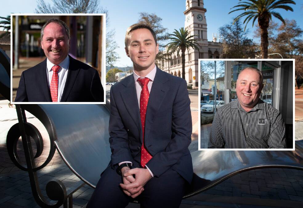 WISH: MP Barnaby Joyce, Business NSW region manager Joe Townsend and Tamworth Business Chamber president Jye Segboer weigh in about what they want the federal budget to look like. 