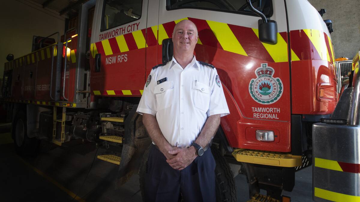 'MAD TEMPO': Tamworth RFS Superintendent Allyn Purkiss says with conditions the way they are, the crews can recuperate. PHOTO: Peter Hardin