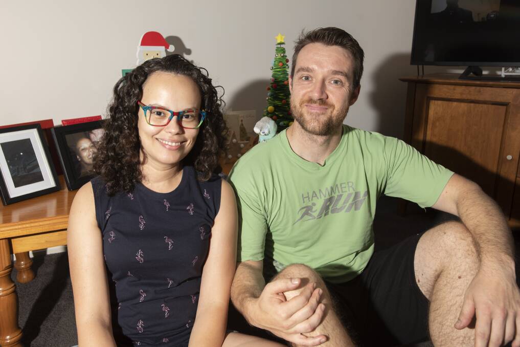 CULTURAL EXPERIENCE: Karen and Antonio Martins from Brazil had plans to return home for the first time since coming to Tamworth, however unable to travel, they are looking forward to their Christmas traditions with a Mexican family. Photo: Peter Hardin