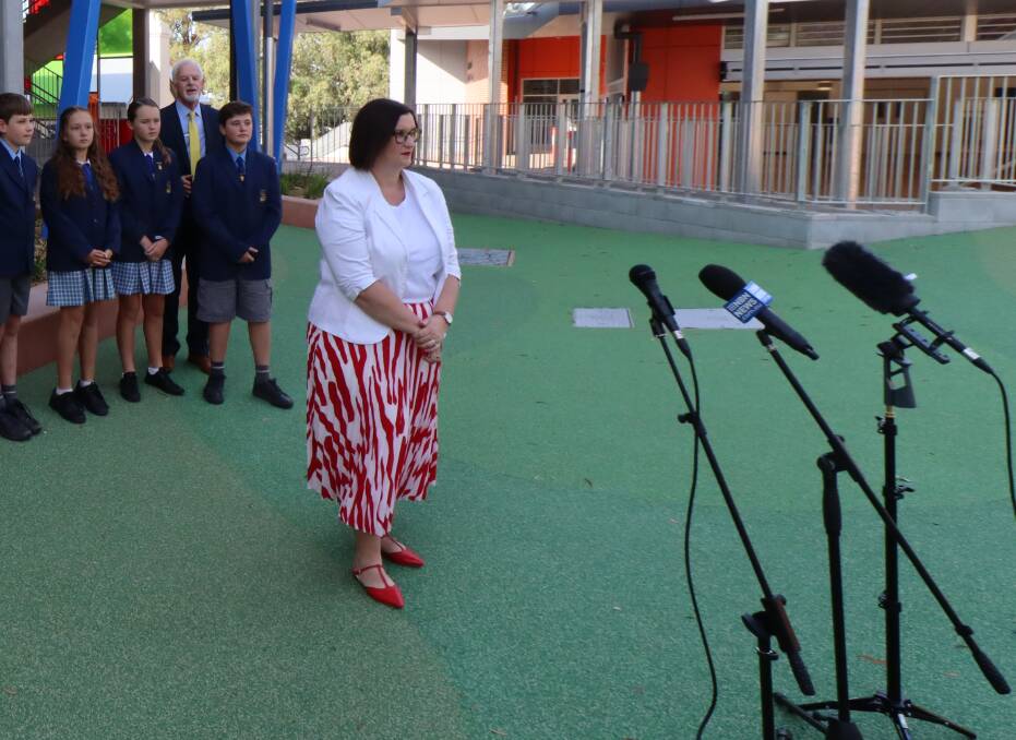 ECONOMY: Education Minister Sarah Mitchell said in her Tamworth visit that it is intended the New England North West region will benefit from two major budget items. Photo: Jacinta Dickins