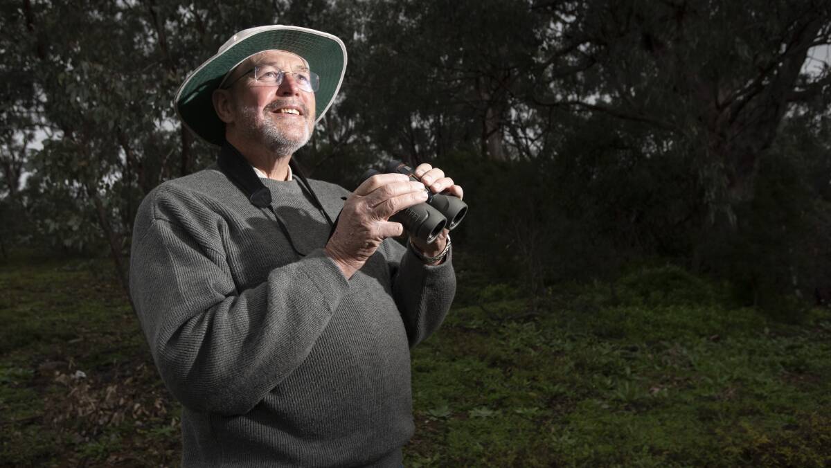 DELIGHT: Birdwatcher president Bruce Terrill is thrilled to be back out. Photo: Peter Hardin
