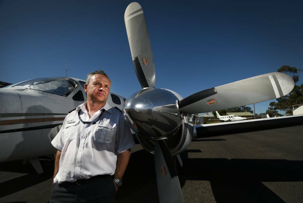 BUSINESS ADAPTS: Airspeed Aviation chief pilot Ben Wyndham. Photo: Gareth Gardner 240220GGE03
