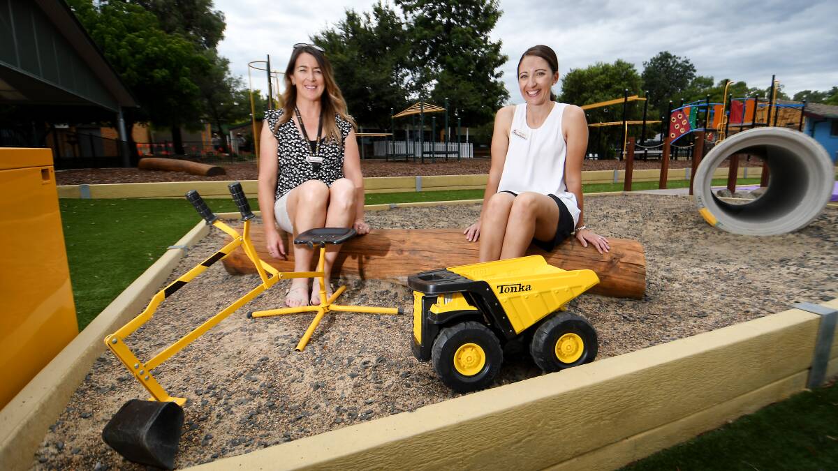 COLLABORATE: Kristy Morris and Nikki Moxon, teachers at Oxley Vale Public School, are looking forward to being amongst the school community again in full. Photo: Gareth Gardner