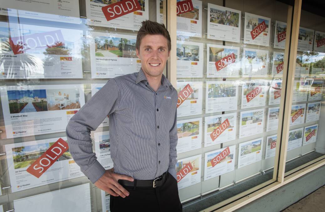 STRONG: Sam Spokes, licensee for Tamworth's LJ Hooker, said the current strength in the sellers' market hadn't been seen at the same levels since the early 2000s. Photo: Peter Hardin
