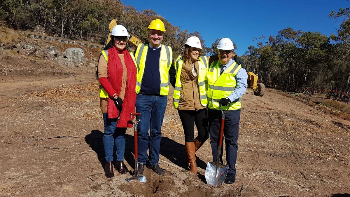  AT START: The project started in July 2018, marked by Tenterfield Shire councillor Bronwyn Petrie, New England MP Barnaby Joyce, roads minister Melinda Pavey and member for Lismore Thomas George.